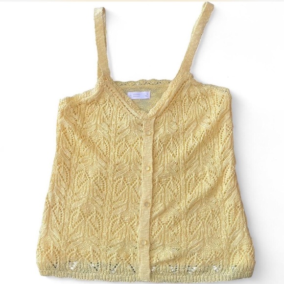 LC Lauren Conrad Tops - LC Lauren Conrad lemon wedge Lace Camisole size medium NWT